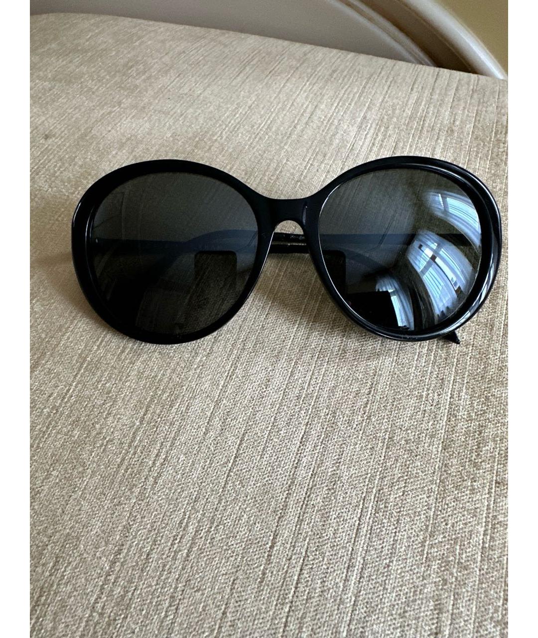 VICTORIA BECKHAM Черные металлические солнцезащитные очки, фото 6