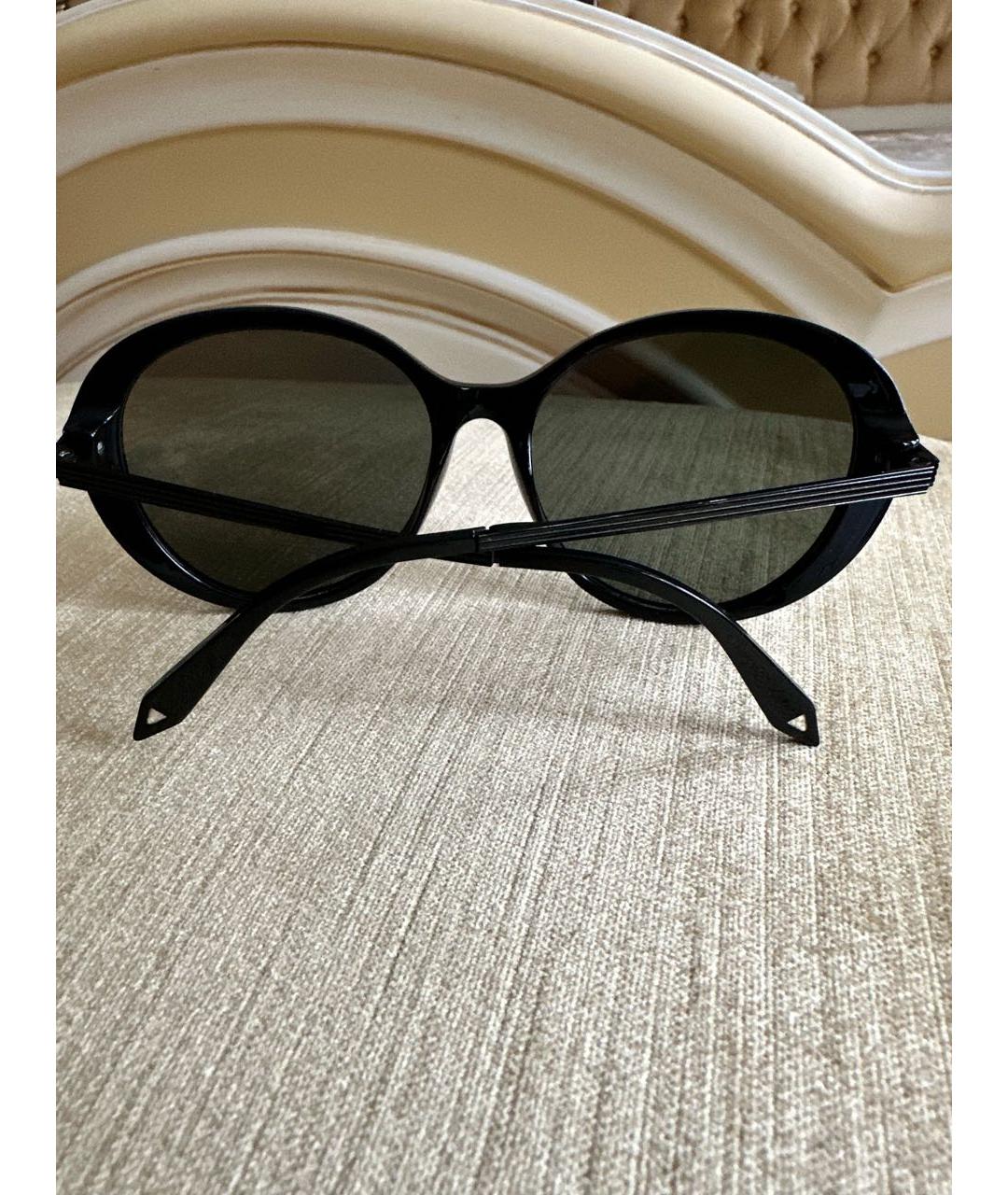 VICTORIA BECKHAM Черные металлические солнцезащитные очки, фото 3