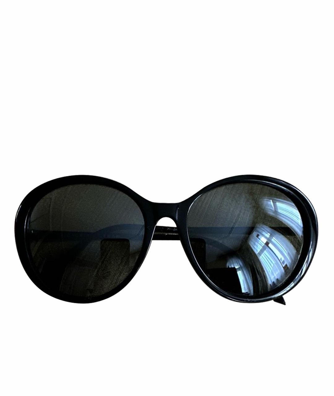 VICTORIA BECKHAM Черные металлические солнцезащитные очки, фото 1