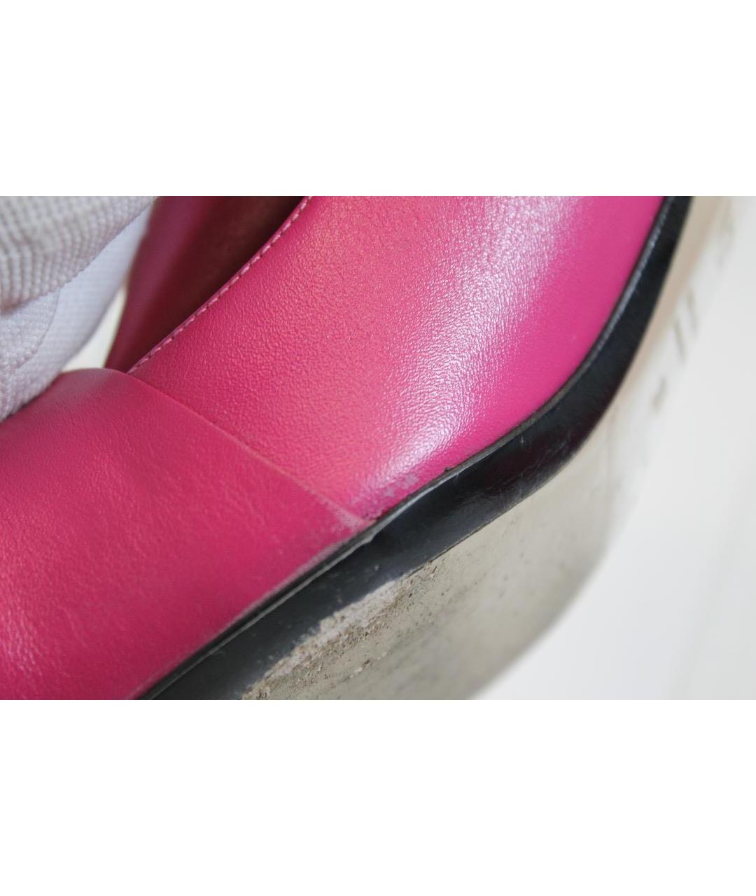 NO. 21 Розовые кожаные туфли, фото 7