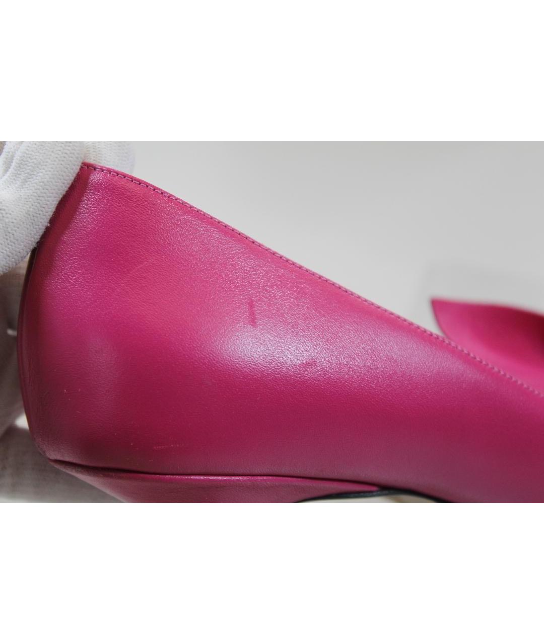 NO. 21 Розовые кожаные туфли, фото 5