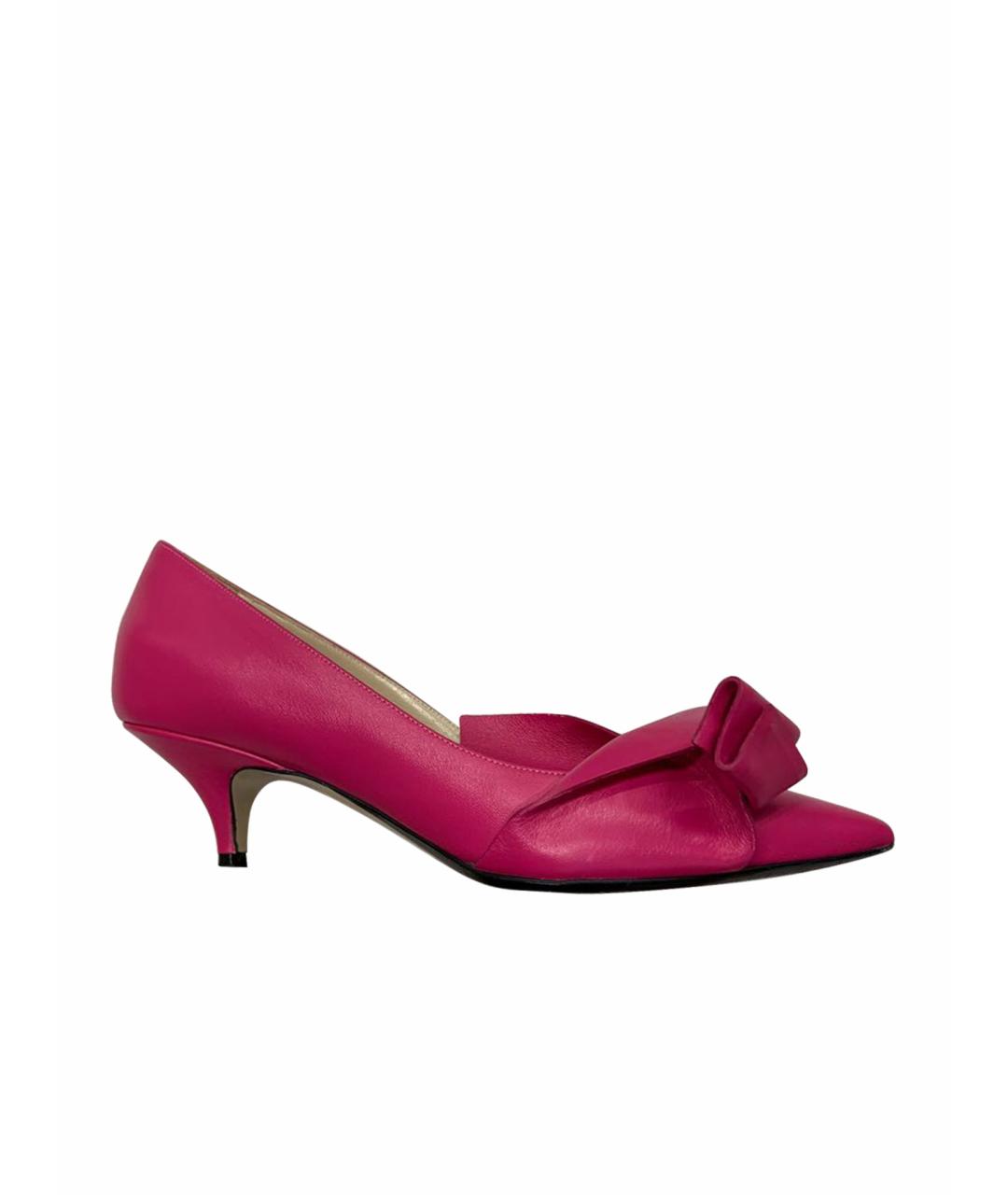 NO. 21 Розовые кожаные туфли, фото 1