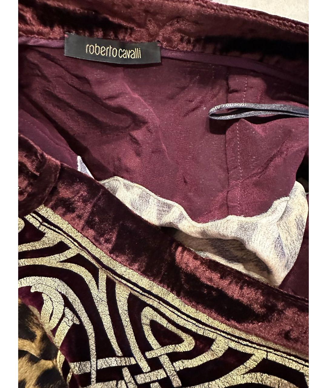 ROBERTO CAVALLI Мульти шелковая юбка миди, фото 4