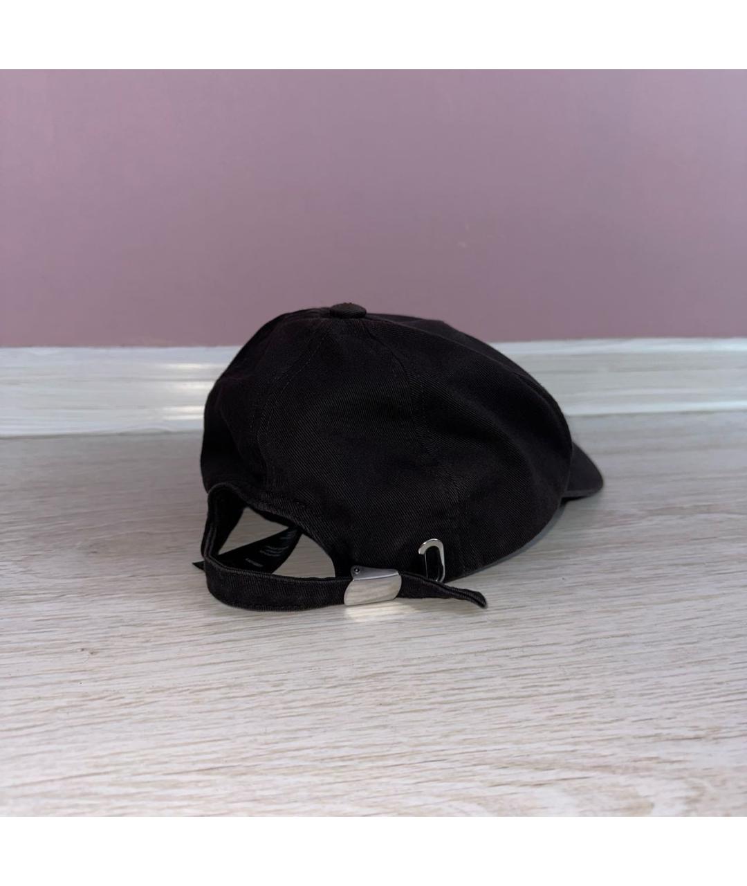 BALMAIN Черная хлопковая кепка, фото 2