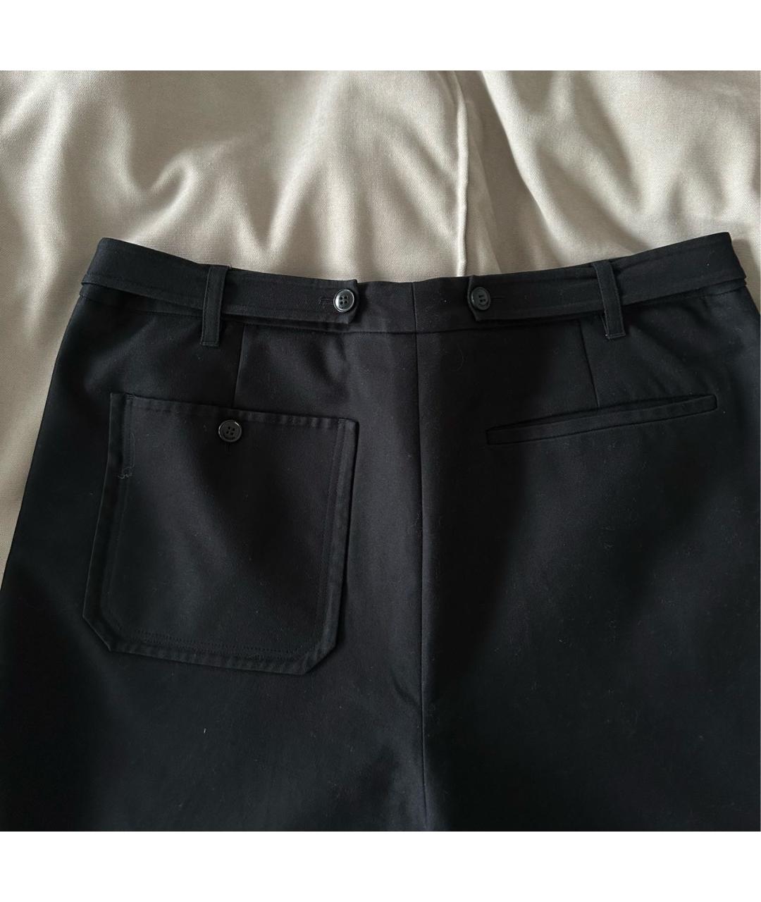 VALENTINO Черные хлопковые повседневные брюки, фото 4