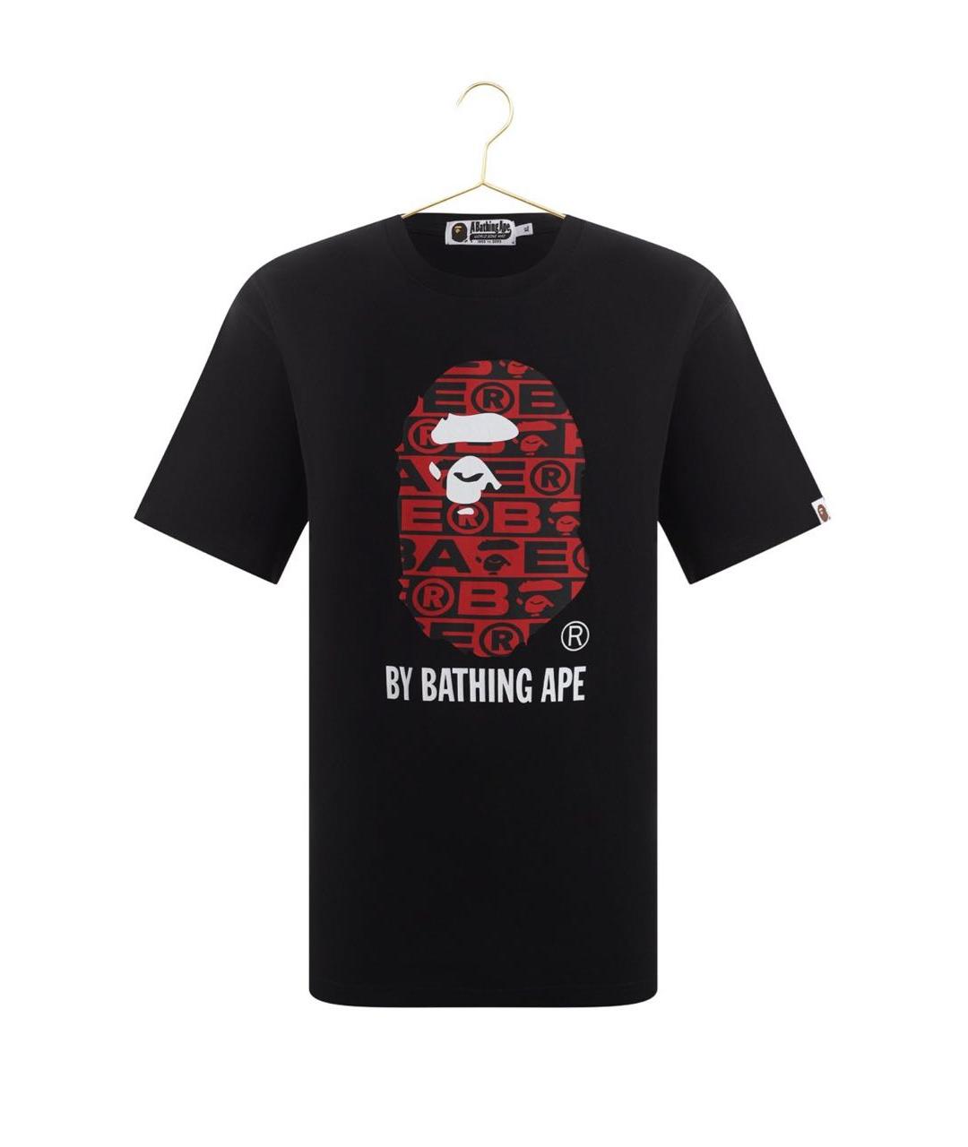 A BATHING APE Черная футболка, фото 1