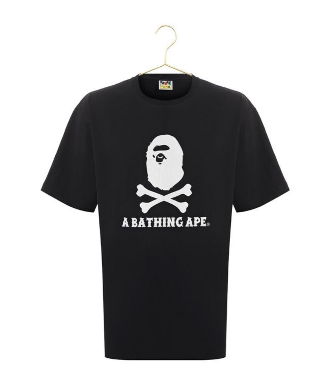 A BATHING APE Черная футболка, фото 1