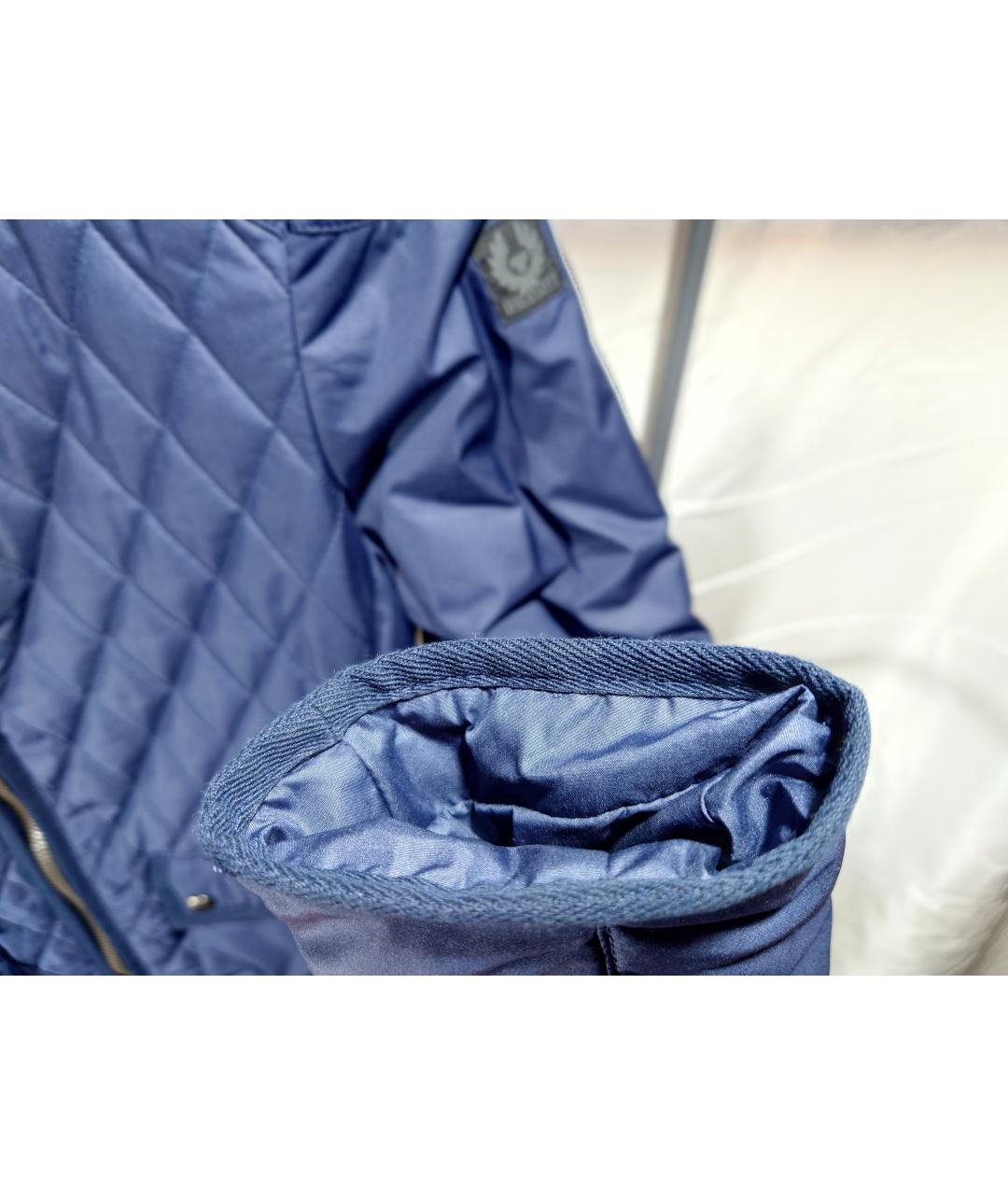 BELSTAFF Синяя полиэстеровая куртка, фото 5