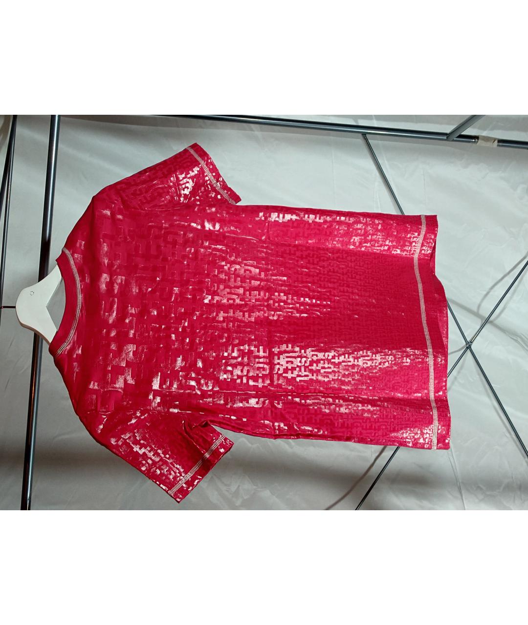 DIESEL Красная хлопко-эластановая футболка, фото 2