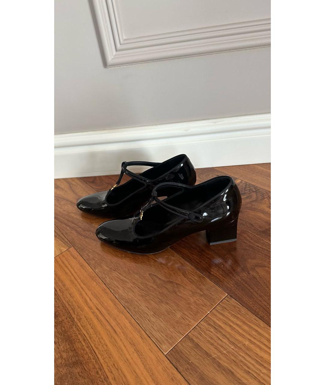 CELINE PRE-OWNED Черные туфли из лакированной кожи, фото 6