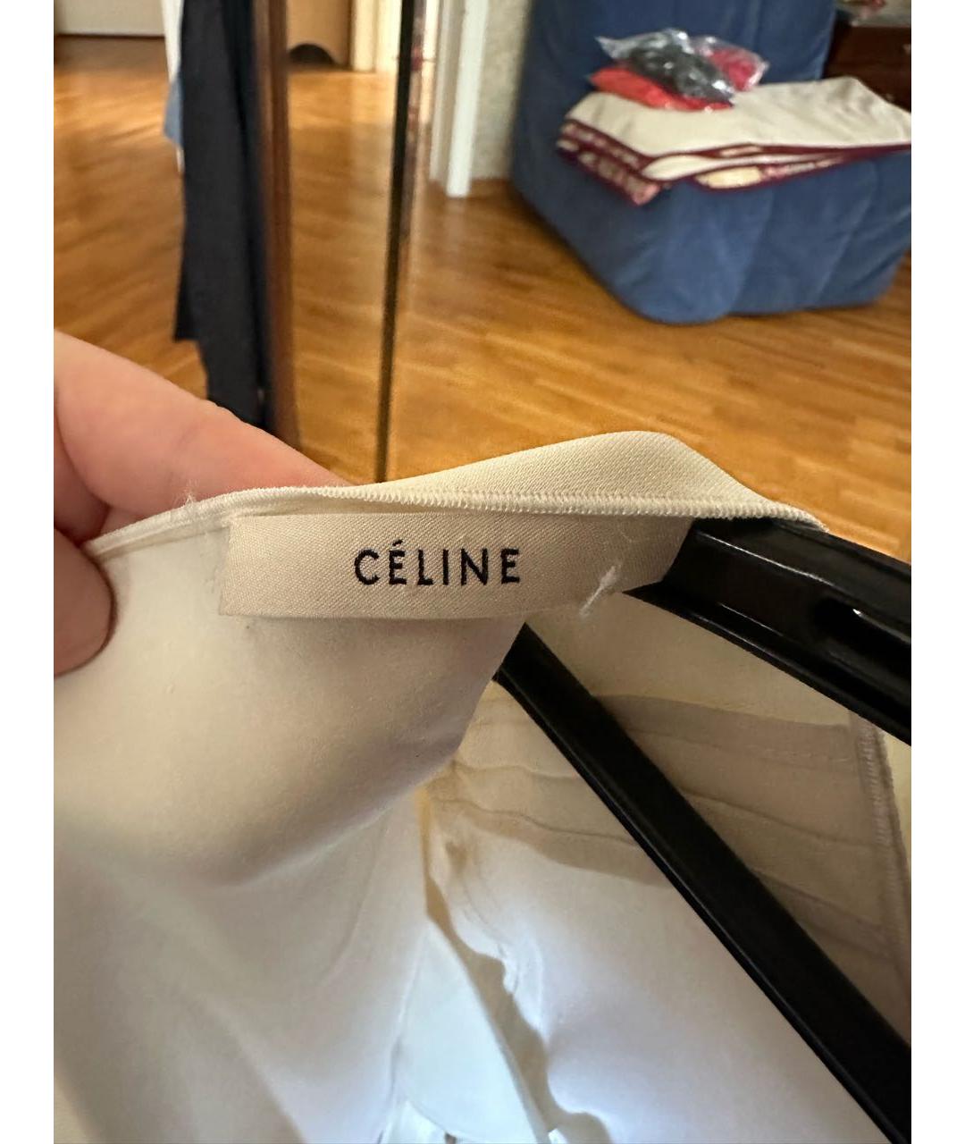 CELINE PRE-OWNED Бежевая полиэстеровая блузы, фото 3