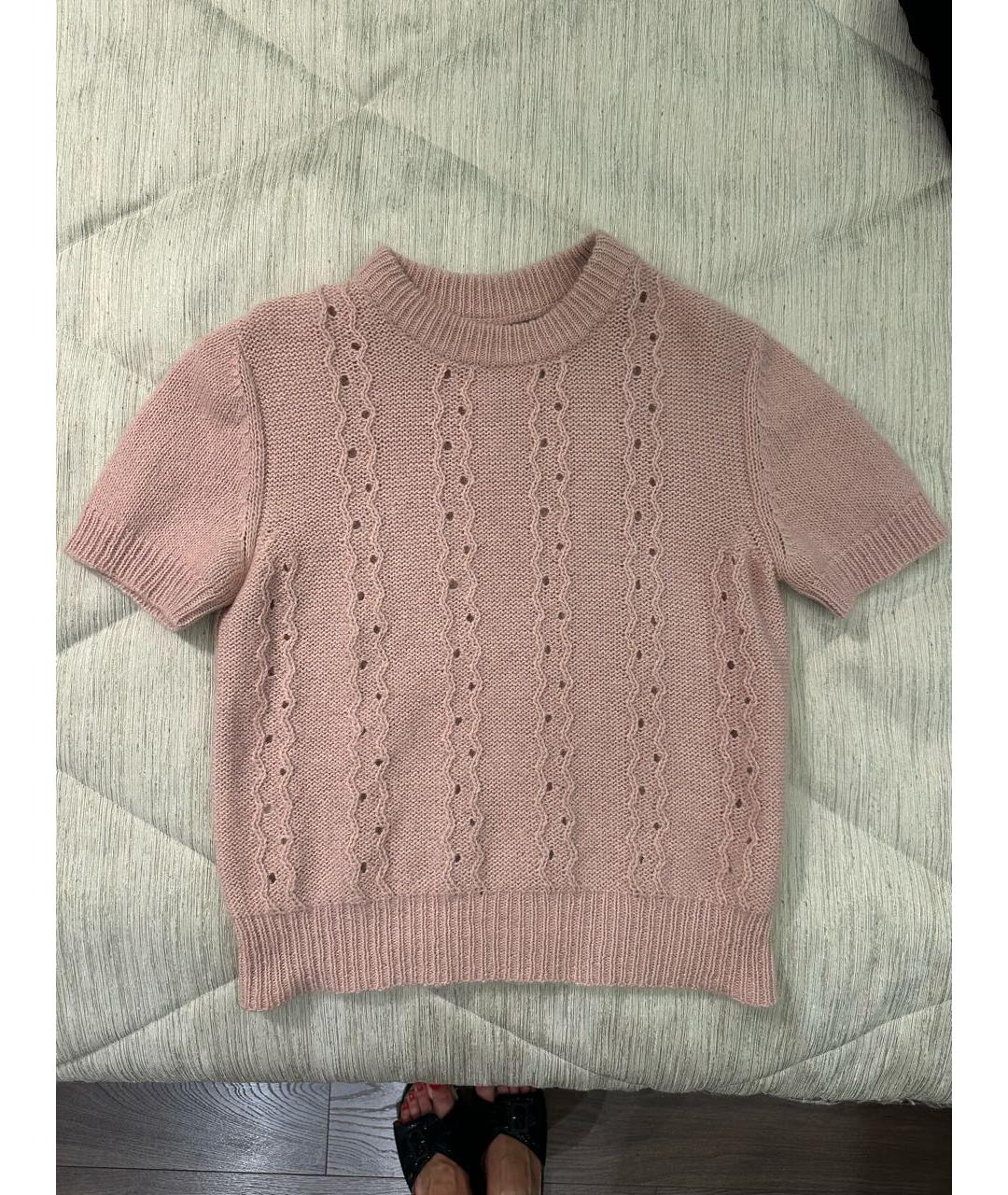 PRADA Розовый шерстяной джемпер / свитер, фото 5