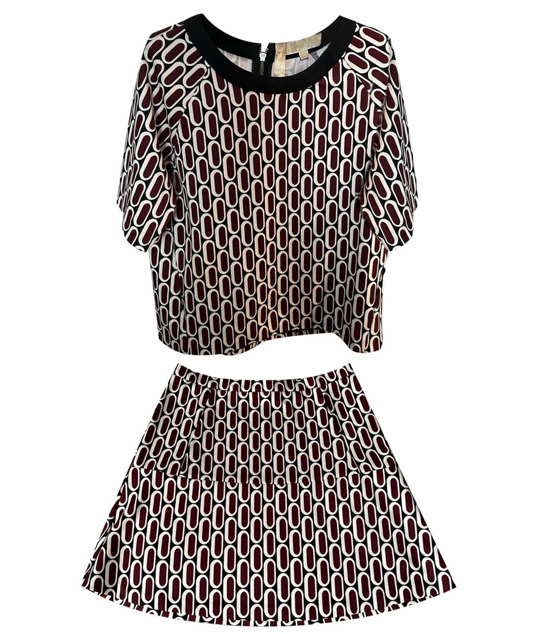 MICHAEL KORS Бордовый полиэстеровый костюм с юбками, фото 1