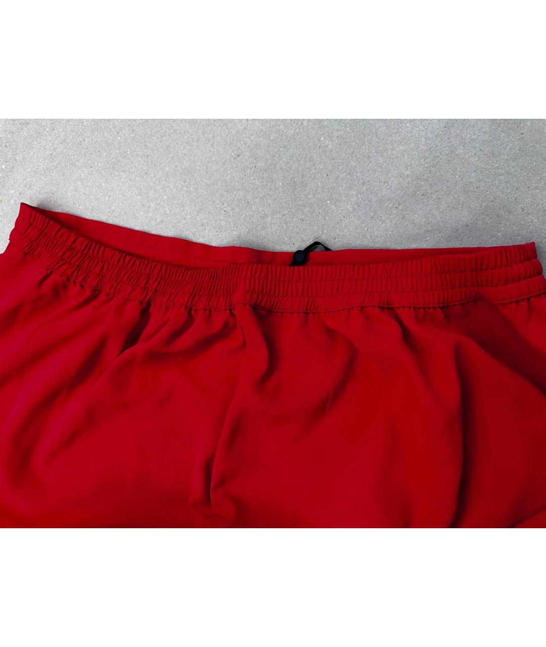 DKNY Красные полиэстеровые брюки широкие, фото 4