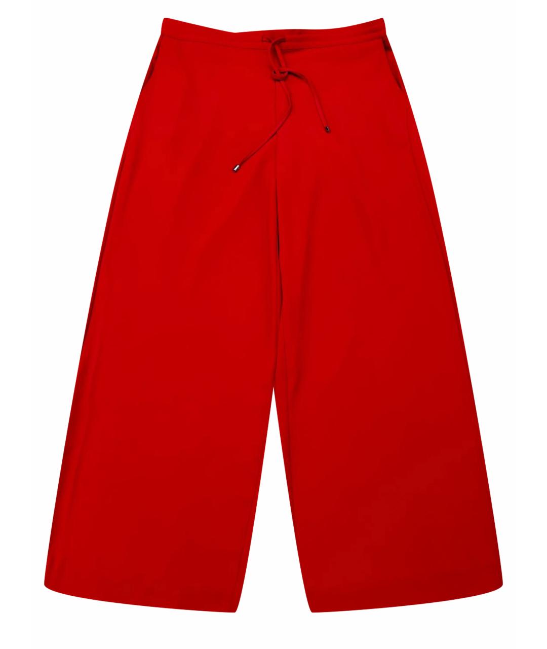 DKNY Красные полиэстеровые брюки широкие, фото 1