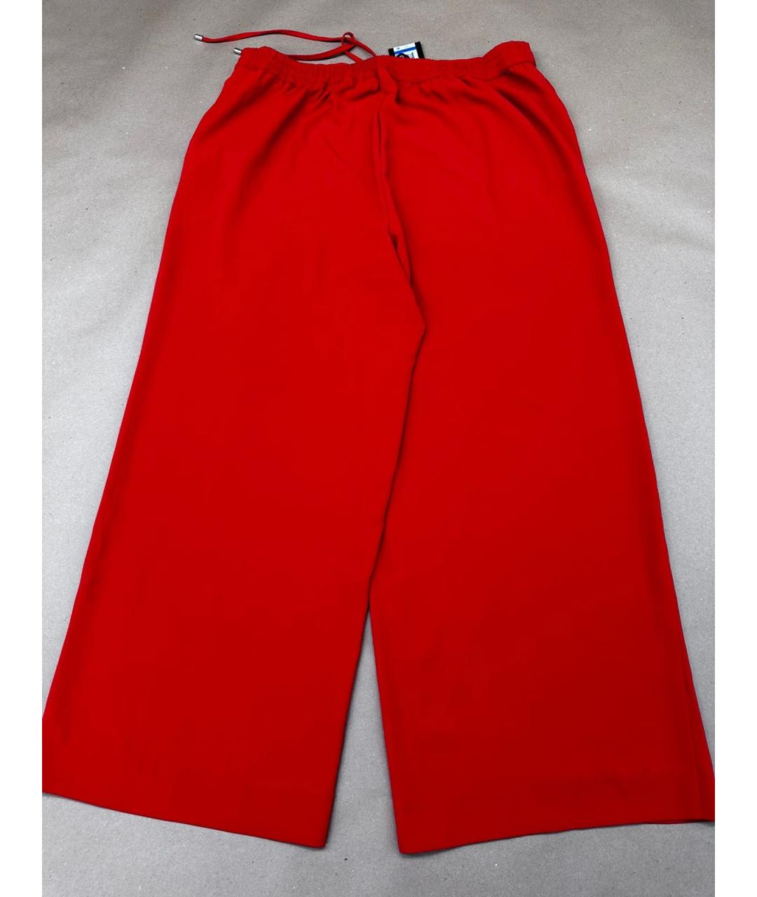 DKNY Красные полиэстеровые брюки широкие, фото 2