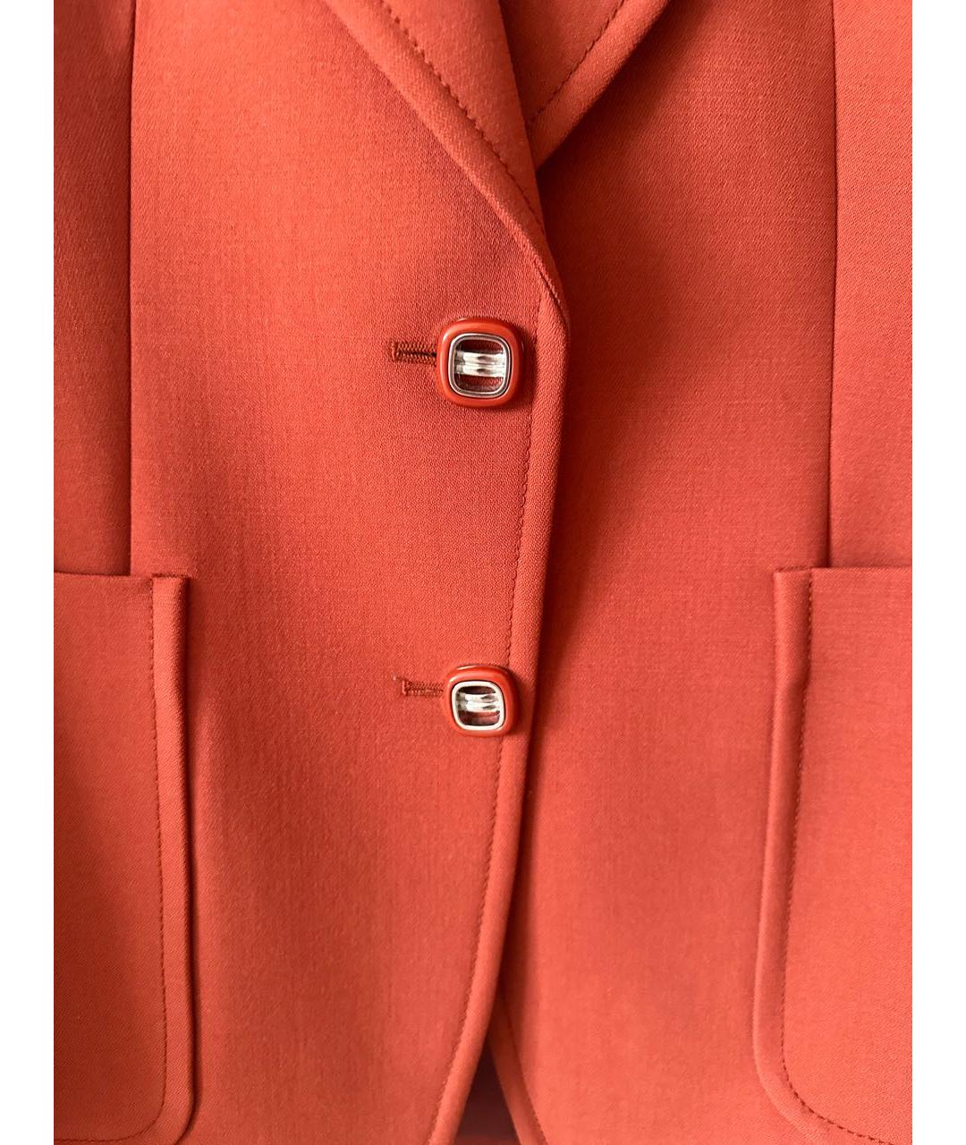 PRADA Оранжевый шерстяной жакет/пиджак, фото 4