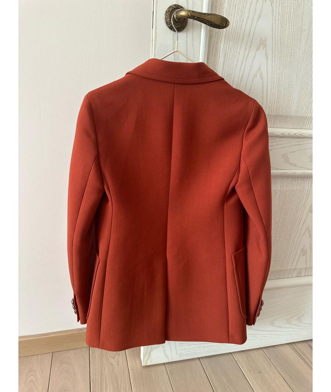 PRADA Оранжевый шерстяной жакет/пиджак, фото 2