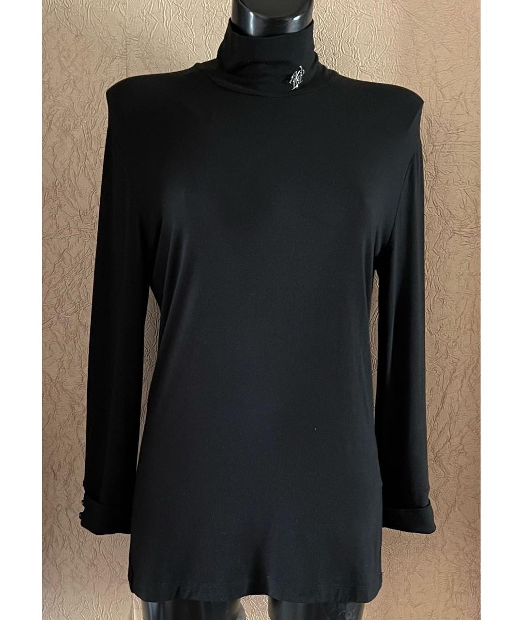 VDP Черная вискозная блузы, фото 5