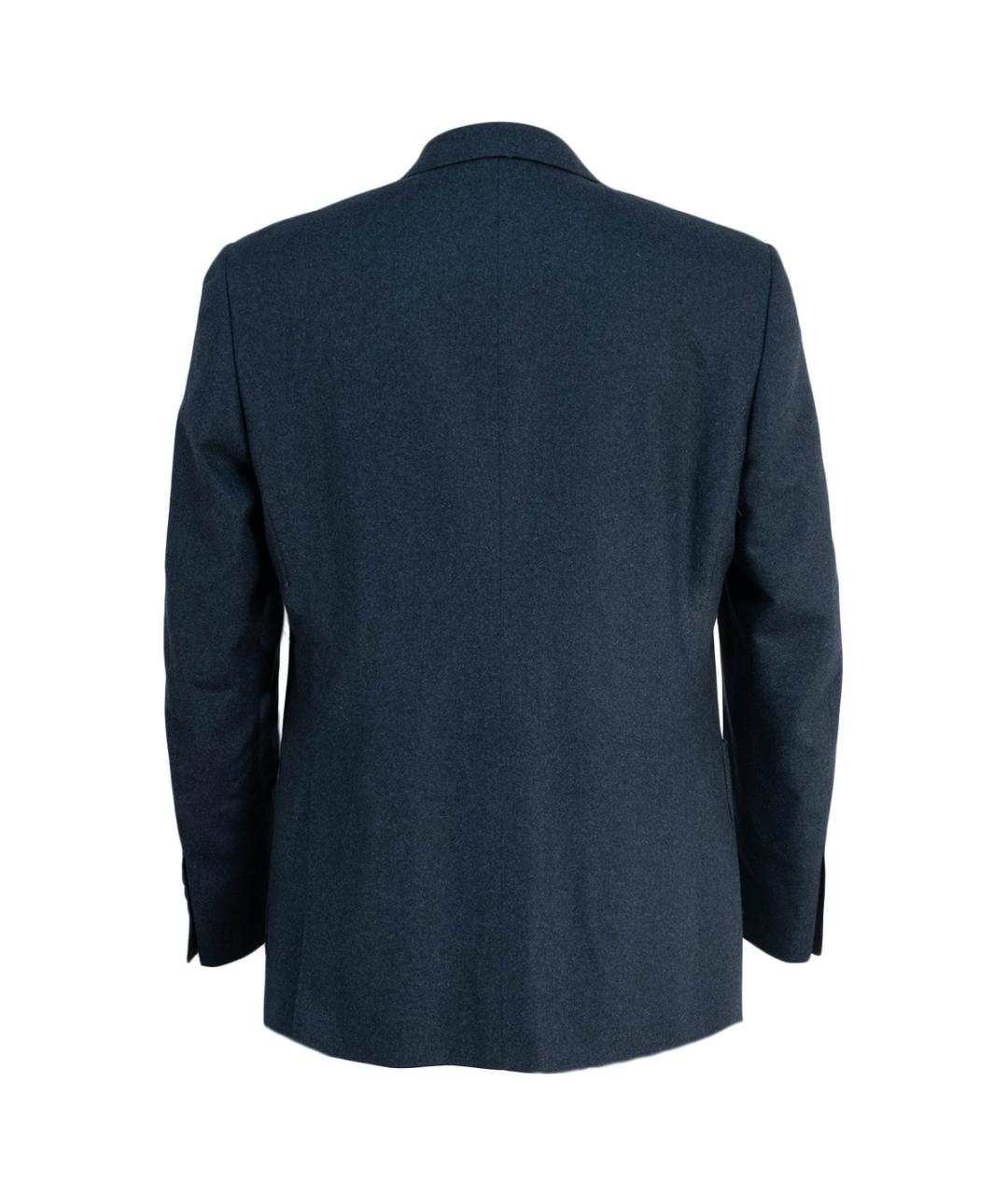 CANALI Темно-синий шерстяной пиджак, фото 2