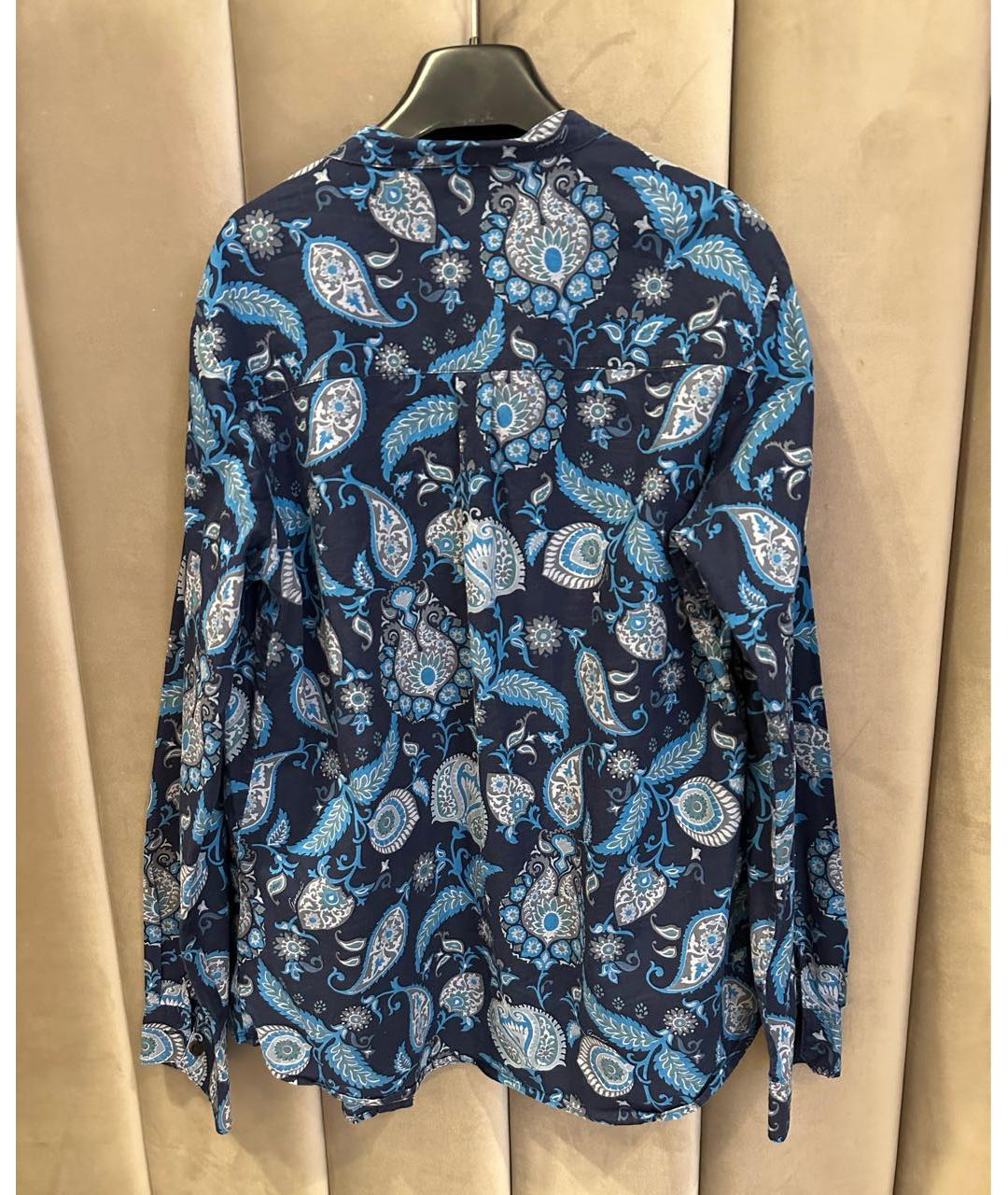 GUCCI Темно-синяя хлопковая рубашка/блузка, фото 3