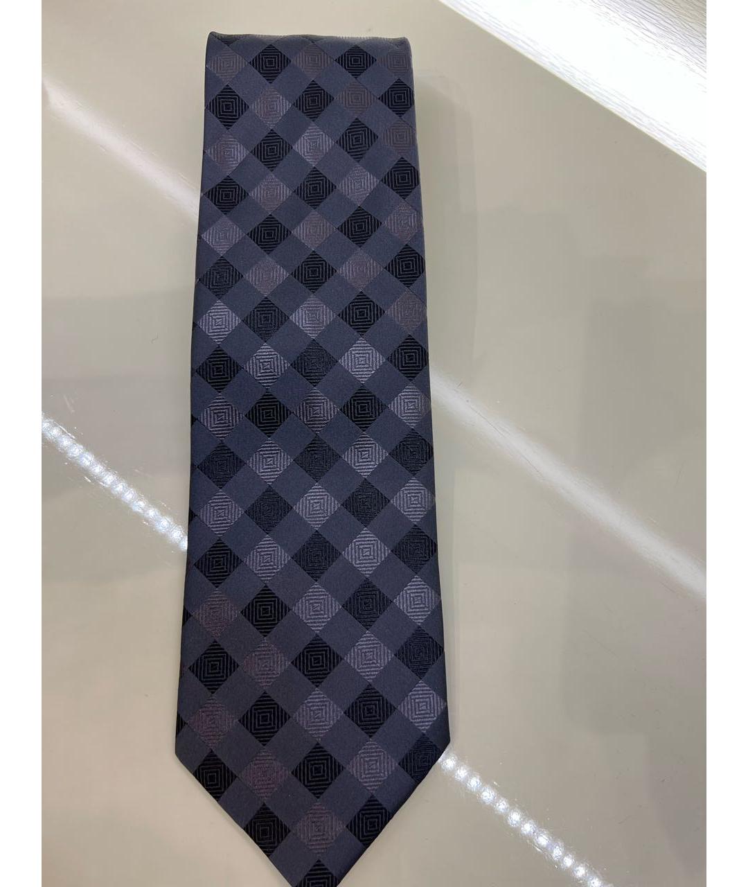 ZILLI Антрацитовый шелковый галстук, фото 5