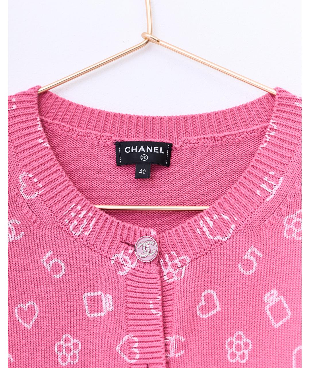 CHANEL PRE-OWNED Розовый джемпер / свитер, фото 3