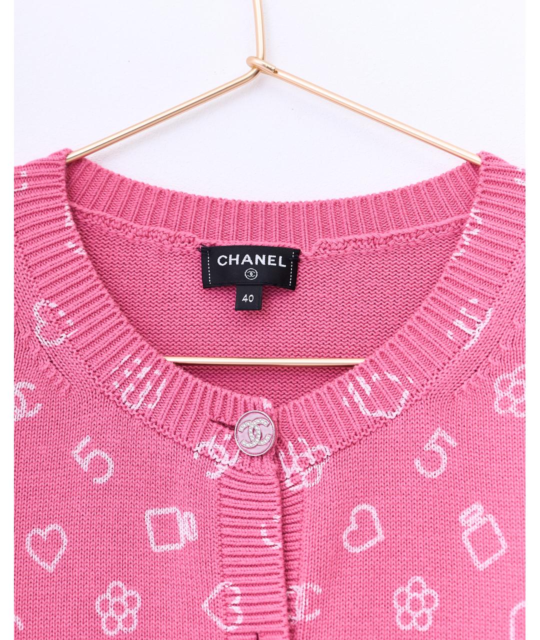 CHANEL Розовый джемпер / свитер, фото 3
