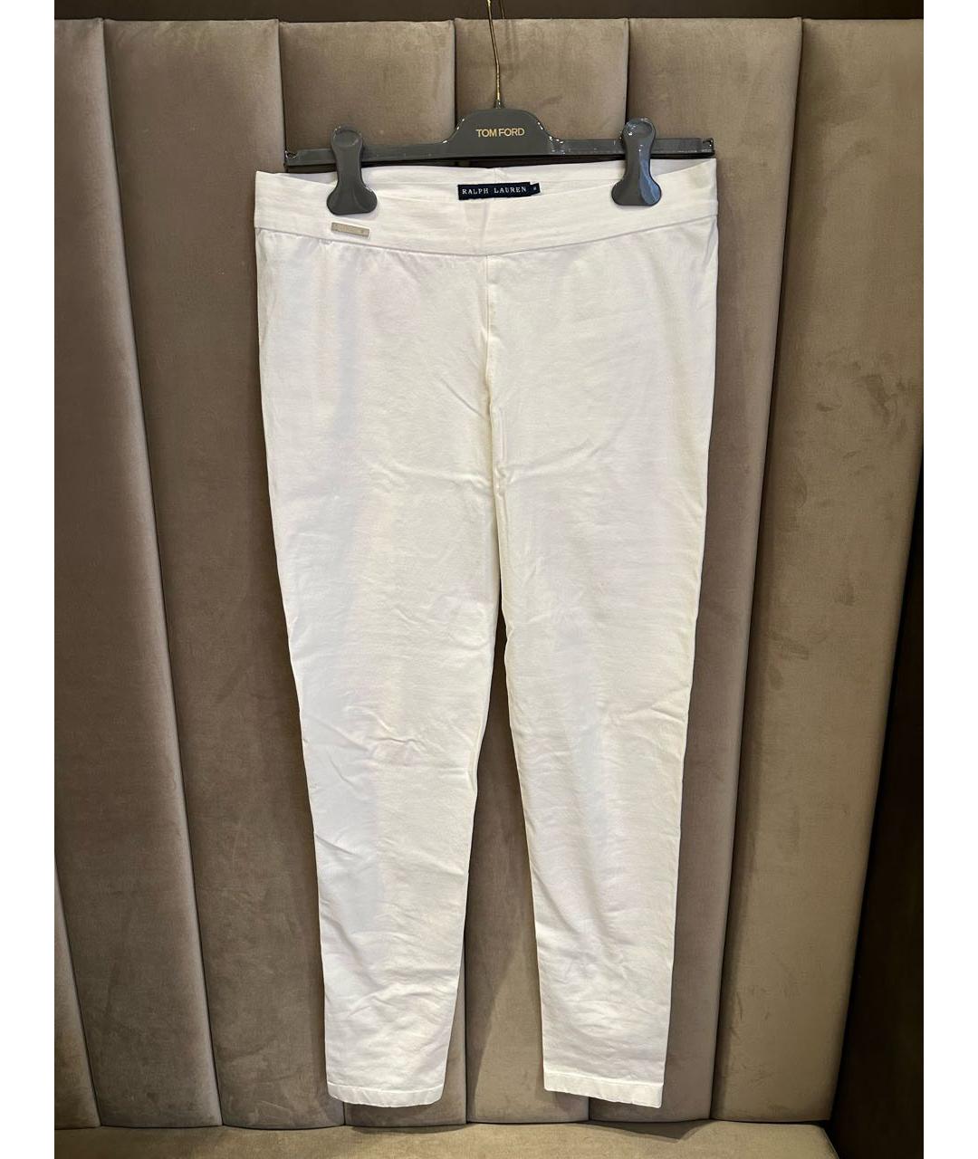 RALPH LAUREN Белые брюки узкие, фото 5