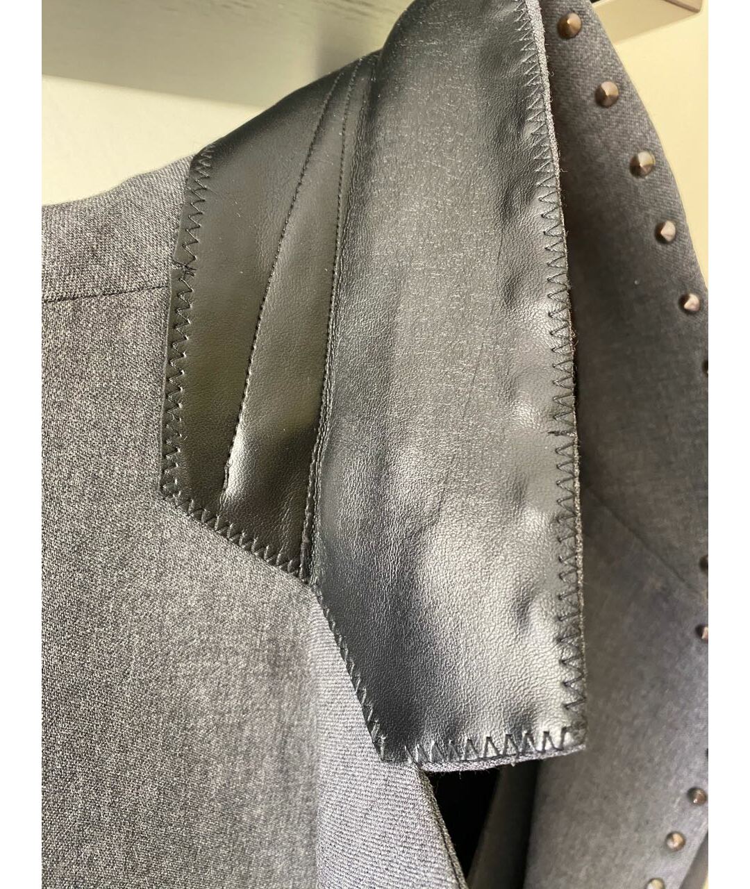 PIERRE BALMAIN Серый шерстяной пиджак, фото 4