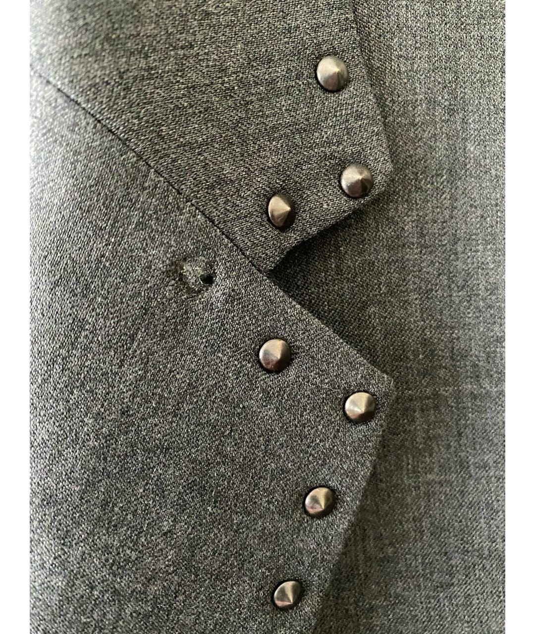 PIERRE BALMAIN Серый шерстяной пиджак, фото 5