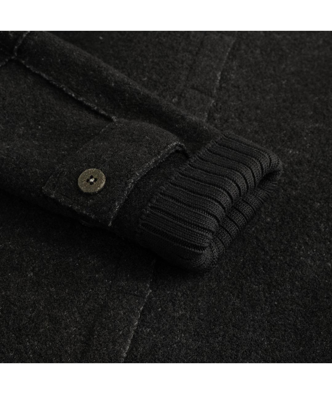TRANSIT Черное шерстяное пальто, фото 6