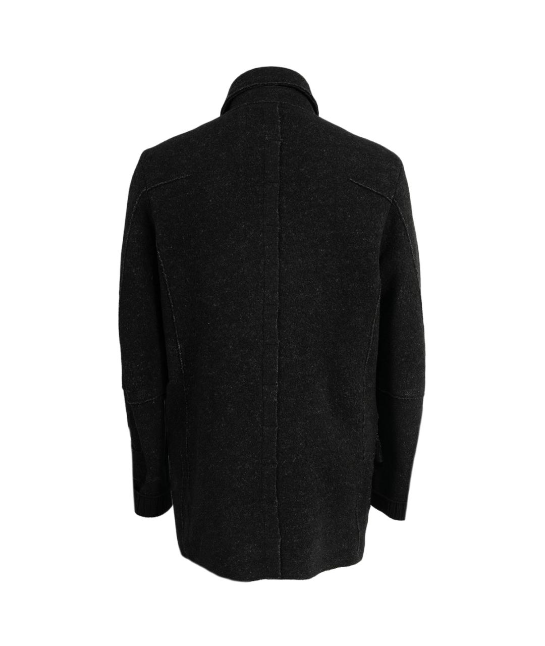 TRANSIT Черное шерстяное пальто, фото 2