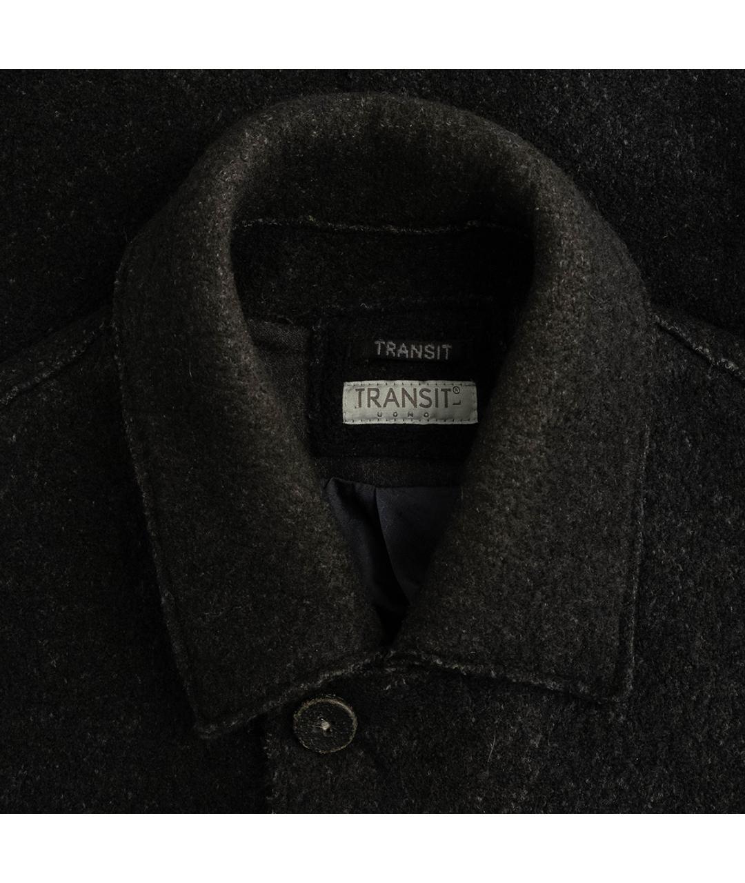 TRANSIT Черное шерстяное пальто, фото 3