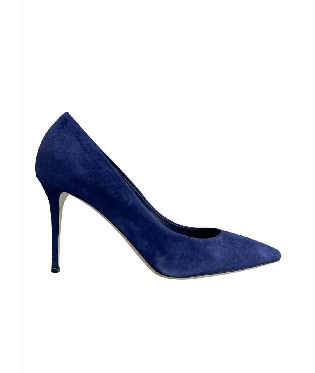 LE SILLA Темно-синие замшевые туфли, фото 1