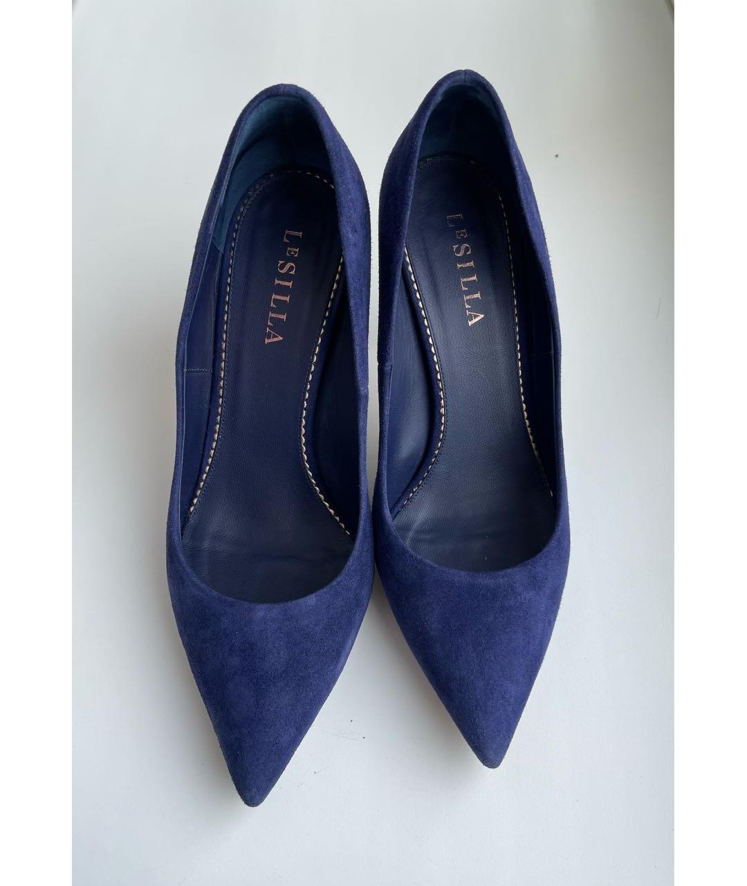 LE SILLA Темно-синие замшевые туфли, фото 2
