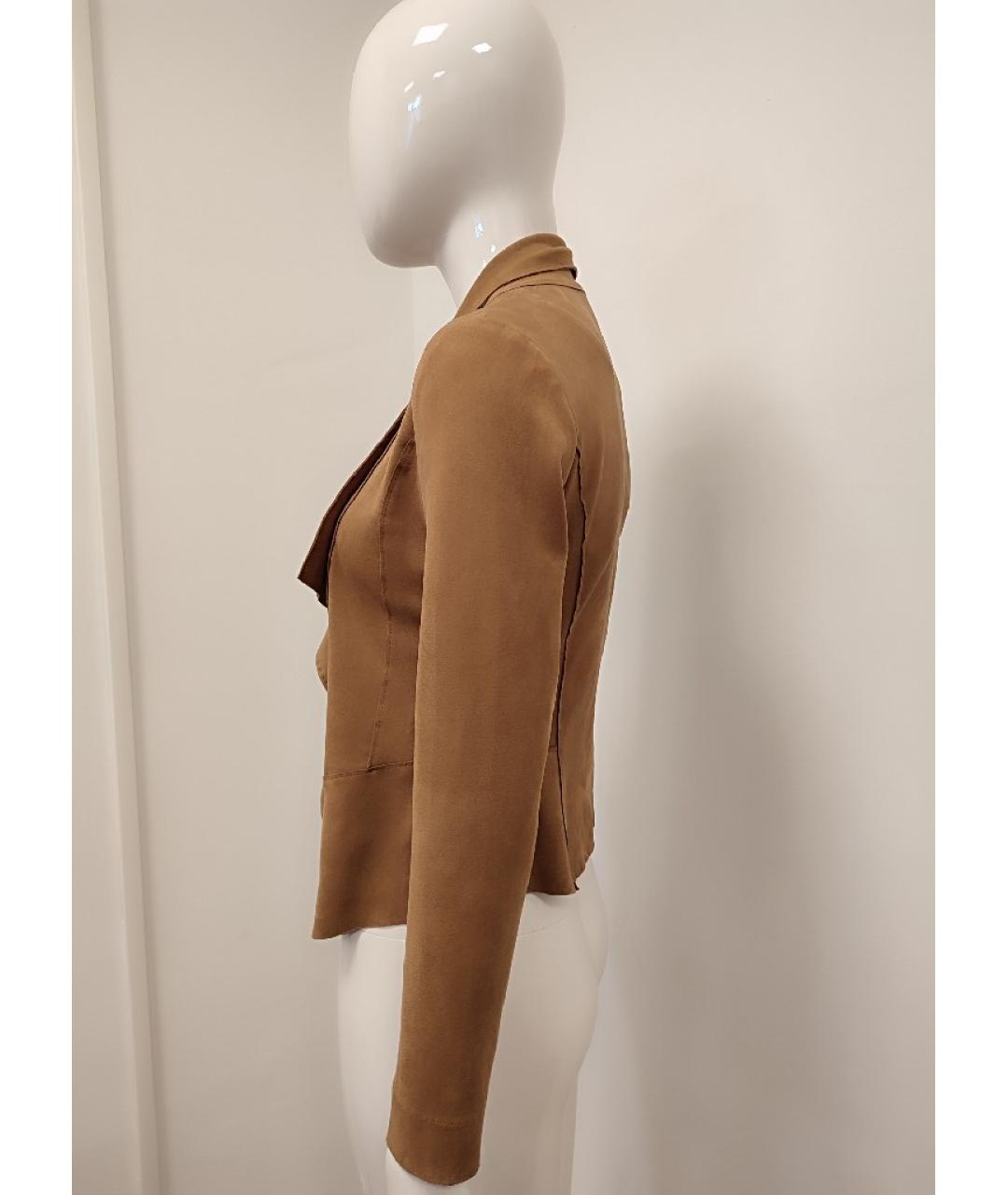 MARC CAIN Горчичный полиэстеровый жакет/пиджак, фото 6
