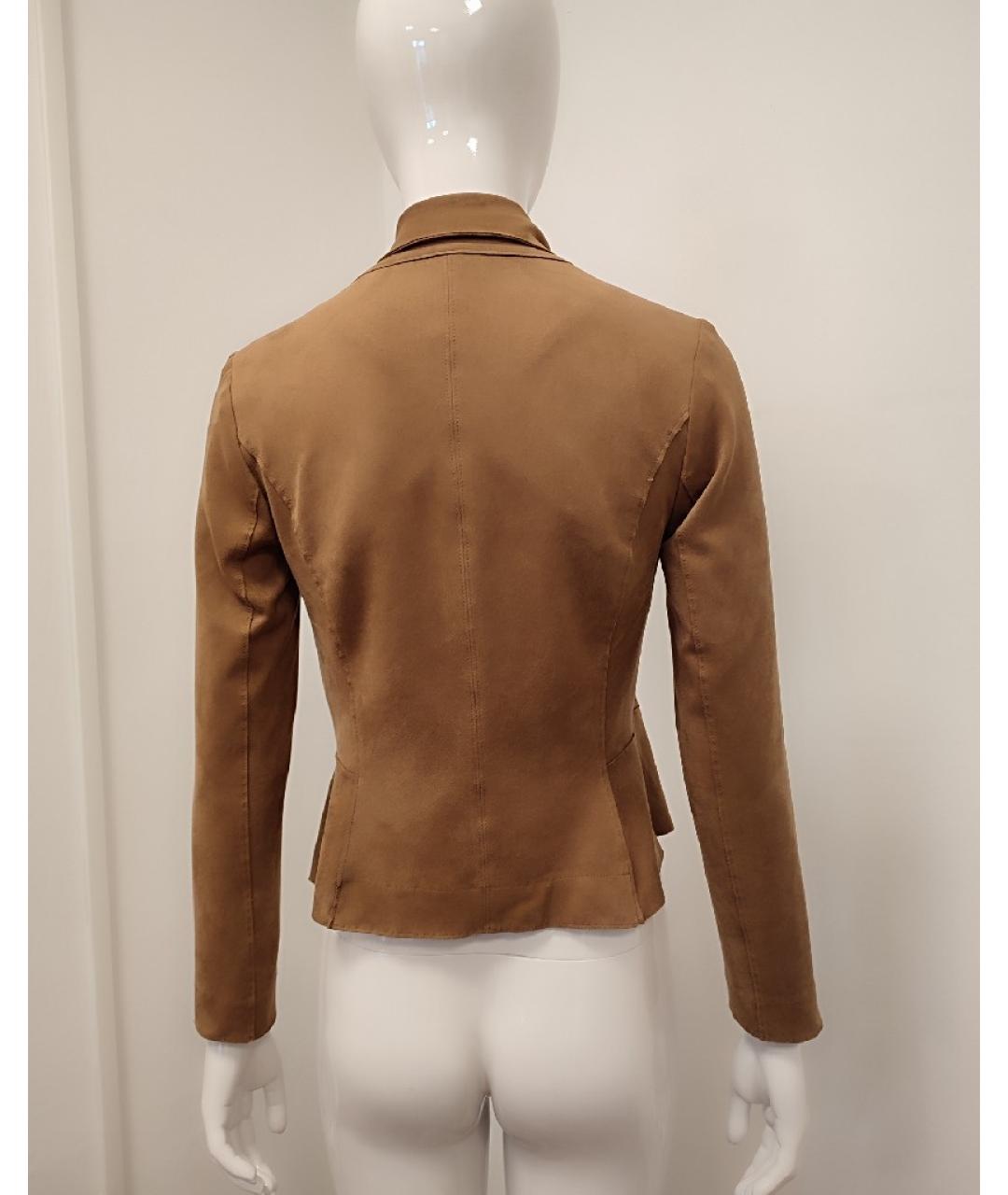 MARC CAIN Горчичный полиэстеровый жакет/пиджак, фото 2