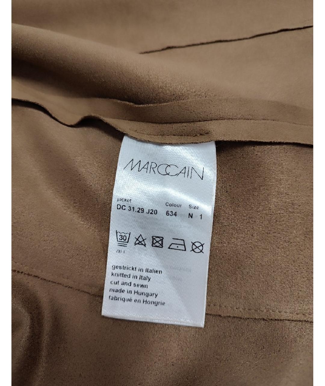 MARC CAIN Горчичный полиэстеровый жакет/пиджак, фото 8
