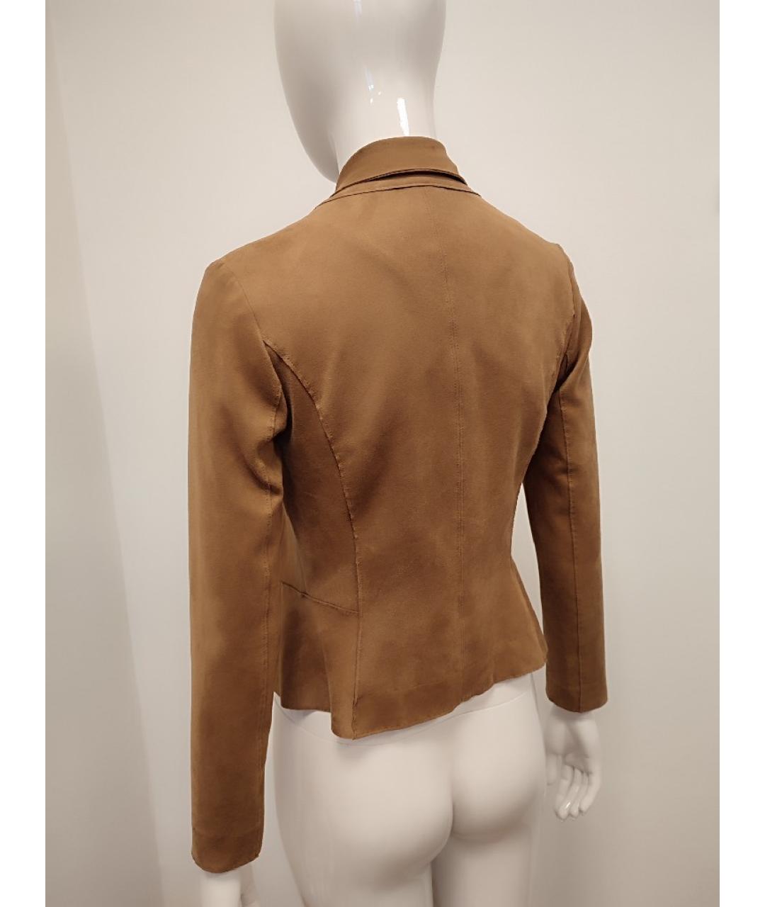 MARC CAIN Горчичный полиэстеровый жакет/пиджак, фото 7
