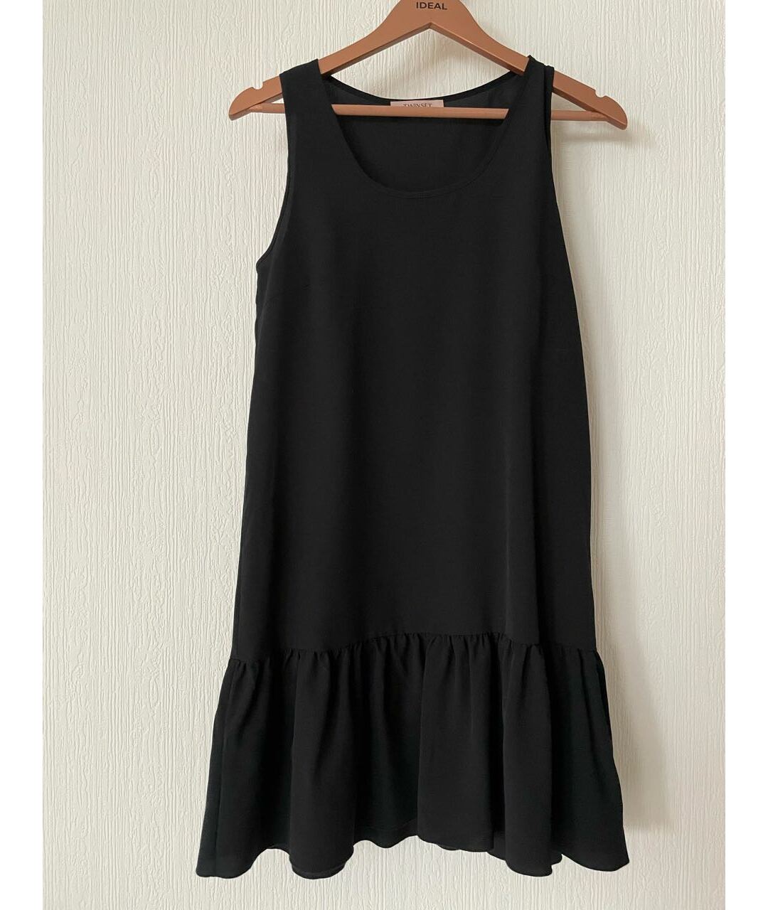 TWIN-SET Черное повседневное платье, фото 8