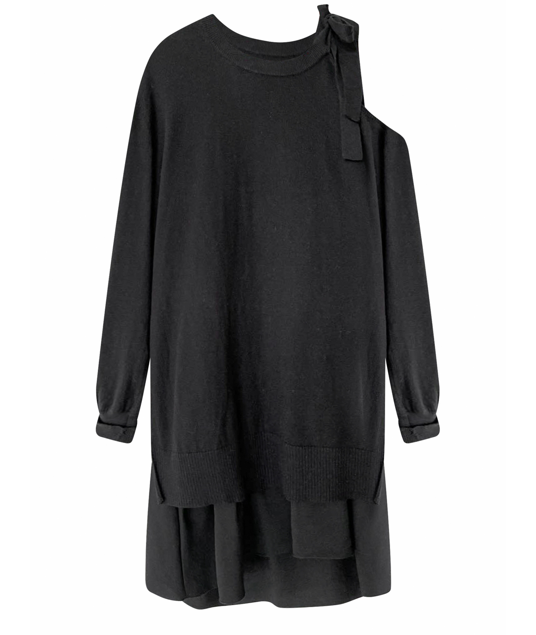 TWIN-SET Черное повседневное платье, фото 1