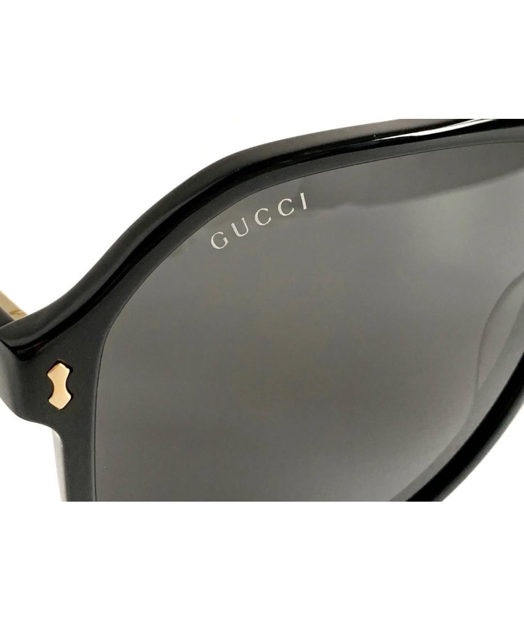 GUCCI Черные пластиковые солнцезащитные очки, фото 6