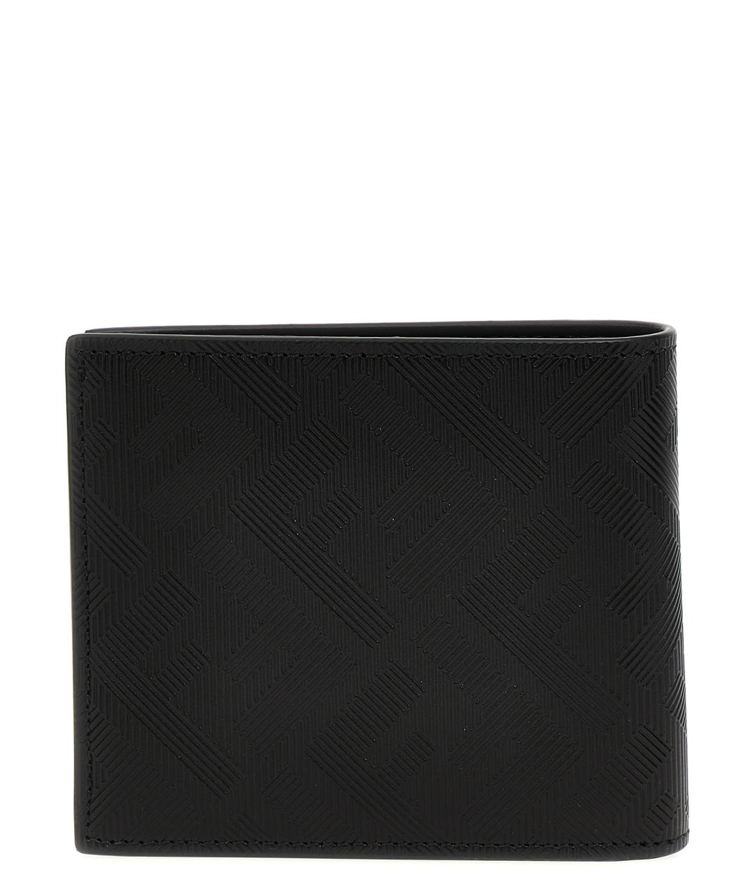FENDI Черный кожаный кошелек, фото 2
