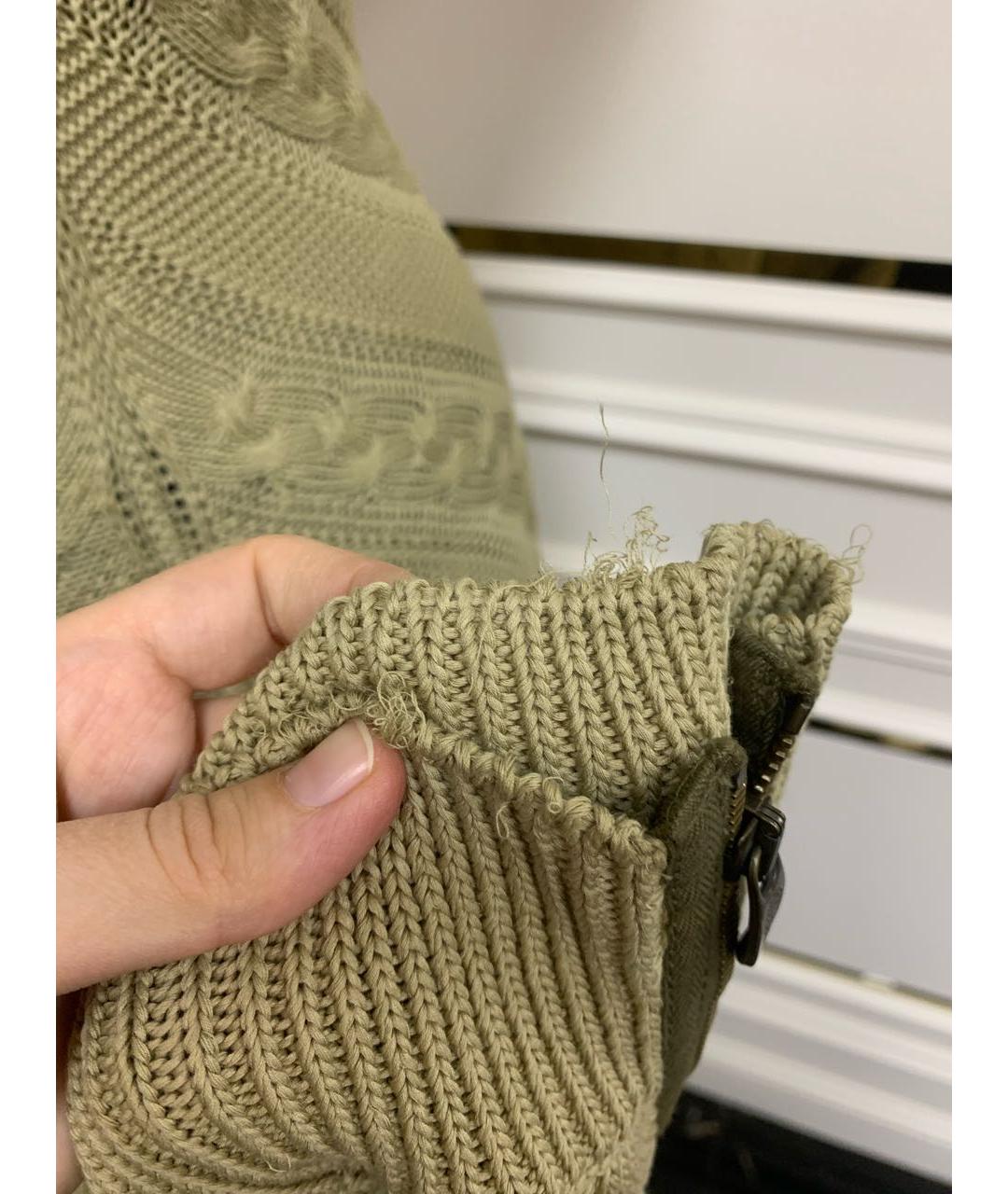 ALEXANDER MCQUEEN Хаки повседневное платье, фото 7