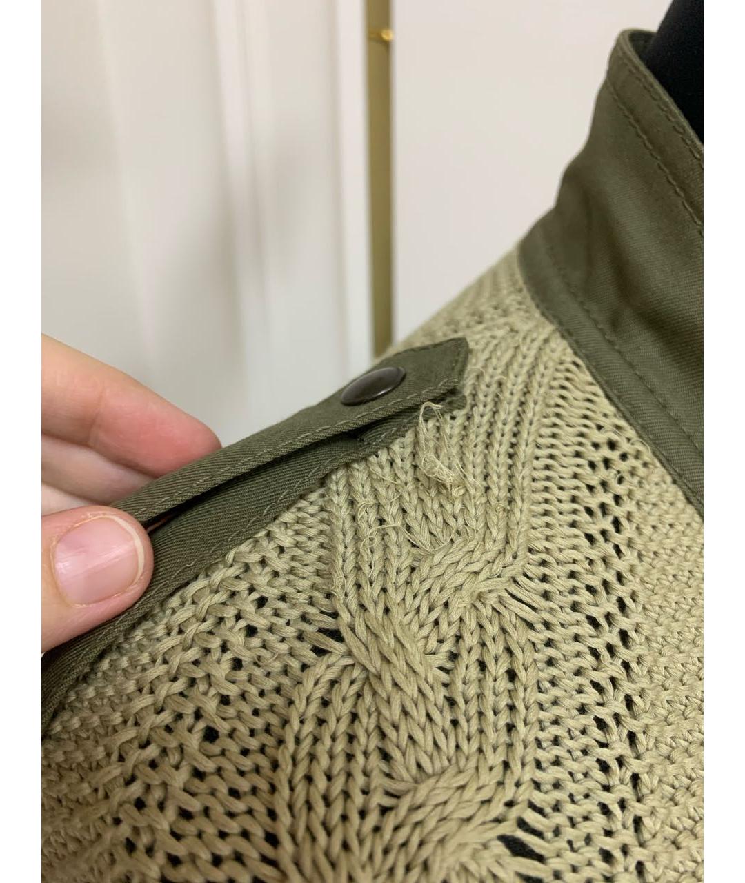 ALEXANDER MCQUEEN Хаки повседневное платье, фото 8