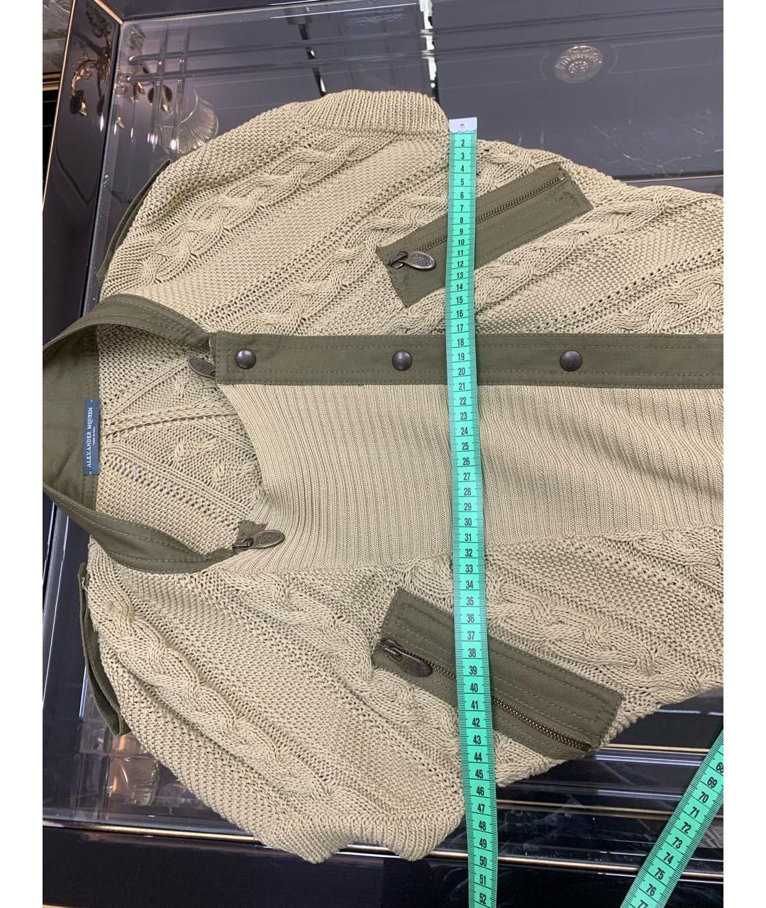 ALEXANDER MCQUEEN Хаки повседневное платье, фото 5