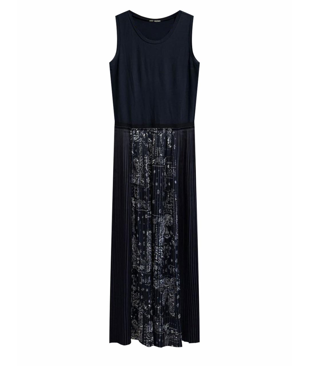 LIU JO Черное хлопко-эластановое повседневное платье, фото 1