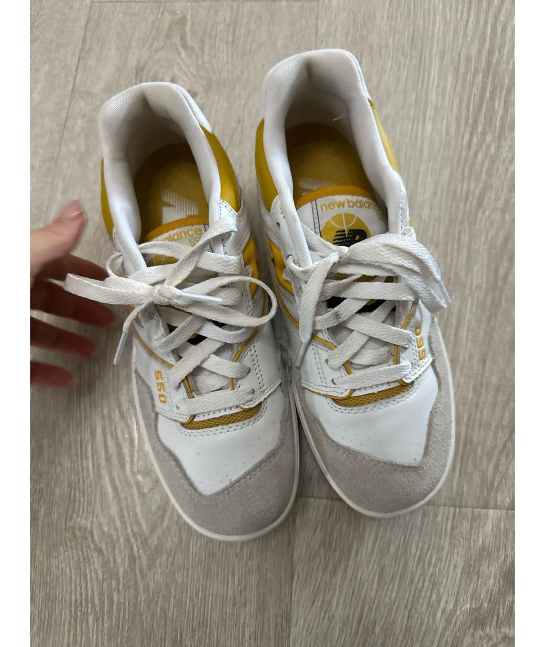 NEW BALANCE Желтые замшевые кеды, фото 3