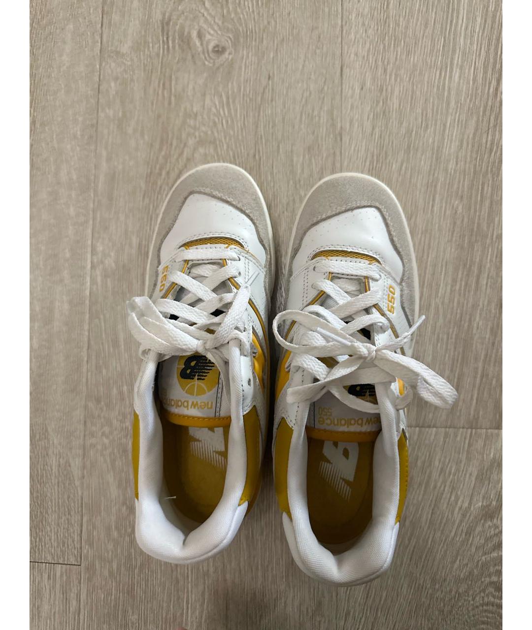 NEW BALANCE Желтые замшевые кеды, фото 4